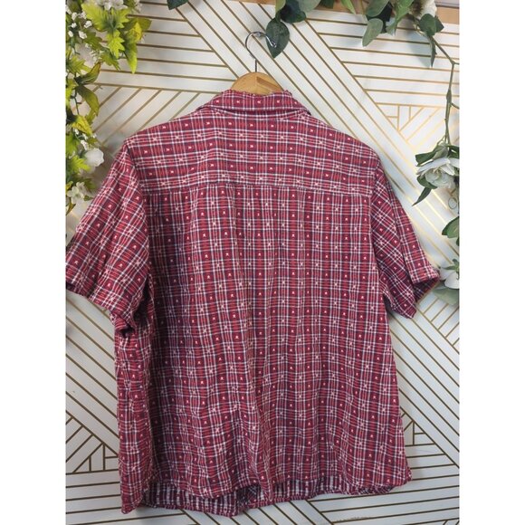 Disney Pooh Plaid Short Sleeve Shirt Y2K  Bee Free Pocket Button Up 22/242W READ - Picture 8 of 8